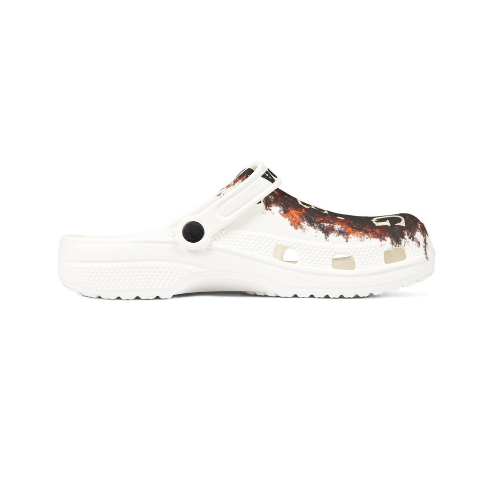 Graphic EVA Foam Clogs — "Dying to Live" Pararmada Slip-On Shoes