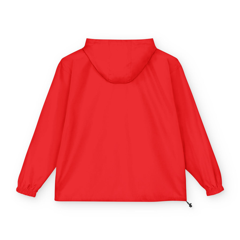 Orange Packable Anorak Jacket with Sequin Heart Patch